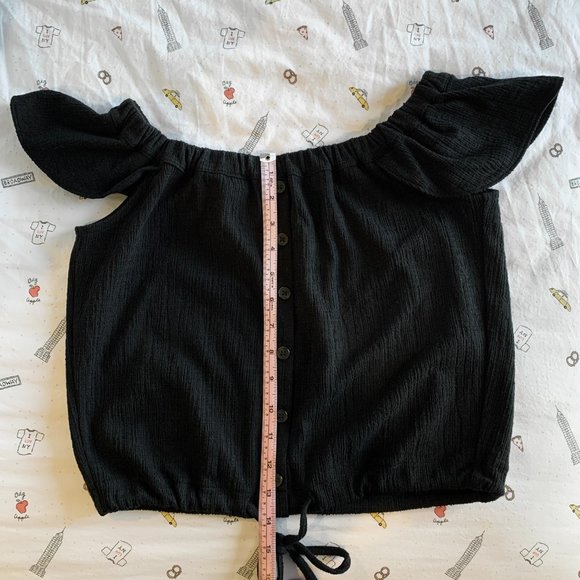 Madewell Texture & Thread Off the Shoulder Top - Picture 3 of 6